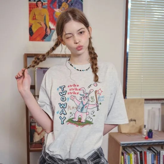 꼼파뇨 키즈 허프 홉피 반팔티 18,150원 무배 착샷