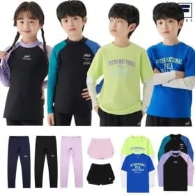 지마켓// 휠라키즈 아쿠아 래쉬가드 수영복 균일가 ₩17,900 2개무배