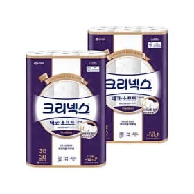 크리넥스 3겹 데코앤화이트 50롤 외 다양, 24,164원