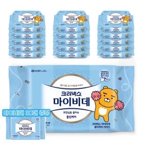 크리넥스 마이비데 클린케어 카카오 40매 16팩 + 30매 18,550원