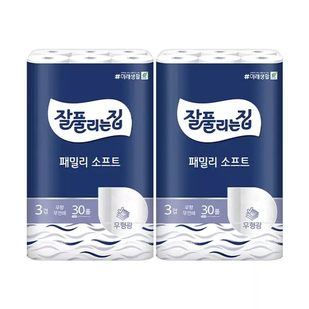 잘풀리는집 3겹 패밀리소프트, 27m, 30롤, 2개 15,940원(티멤)