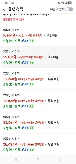 쿠팡_오리온 미쯔 황치즈 6p, 222g, 2개_10160원