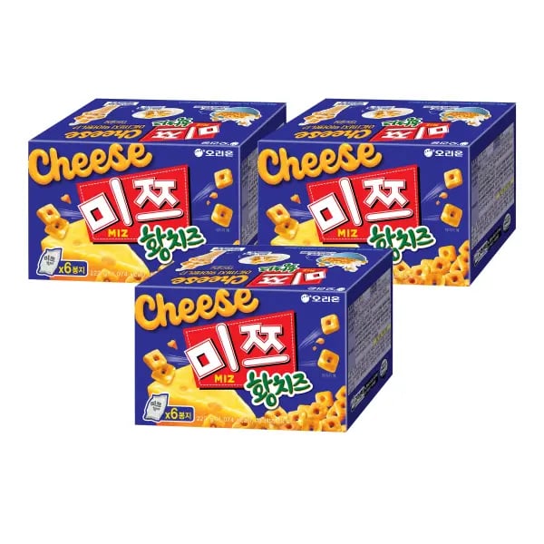오리온 미쯔 황치즈 222g, 3개 10,920원(티멤/카페머니)