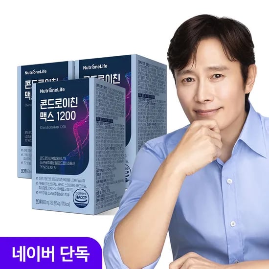 뉴트리원 이병헌 콘드로이친 맥스 1200 소 연골 유래 60정, 3개