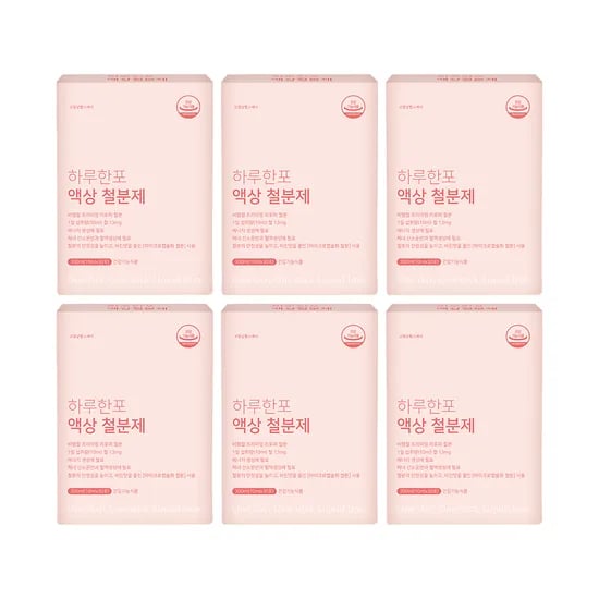 하루한포 액상 철분제 영양제 임산부 어린이 유아 돌 아기 비헴철 리포퍼 30포, 6개