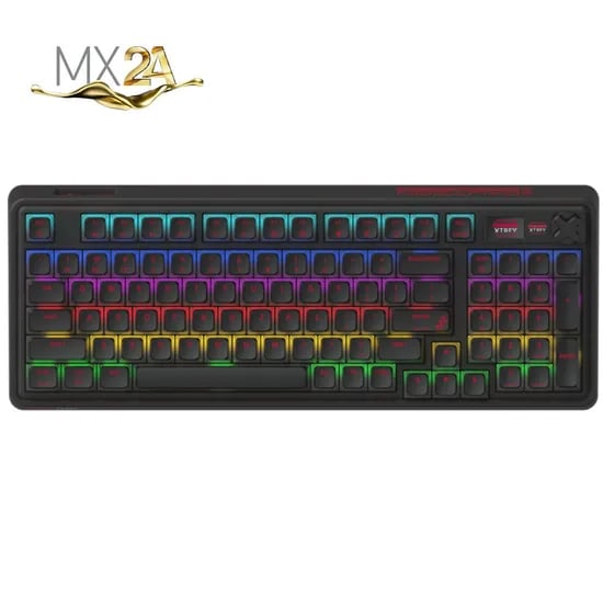체리 XTRFY PIXIU 98 RGB MX2A 무선 3모드 8K 게이밍 키보드 블랙 저소음 적축