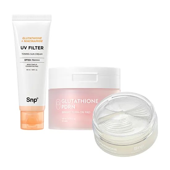 Snp 글루타치온 3종 SET (선크림+잡티패치+광채패드)