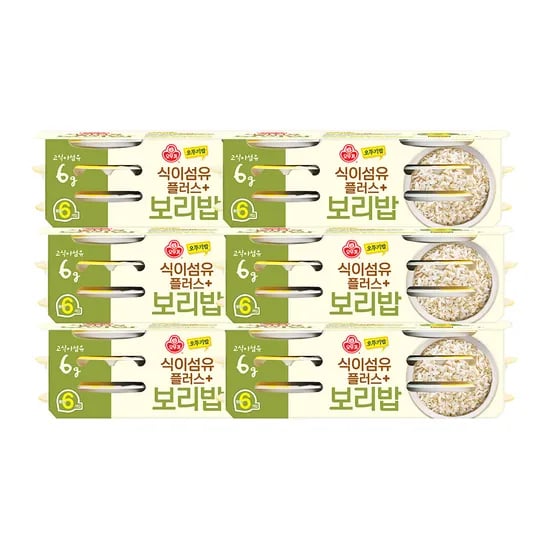 오뚜기 오뚜기밥 식이섬유플러스 보리밥 130g, 36개