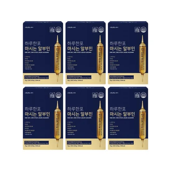 하루한포 마시는 알부민 액상형 프리미엄 고함량 효능 난백 고철남 청포도, 15g, 180개