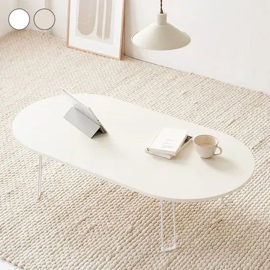더 라운드 거실 소파 접이식 테이블 2color 3size