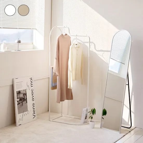 블랙 출시! 아치 커브 행거 스탠드 드레스룸 거실 수납 옷걸이 행거 3colors