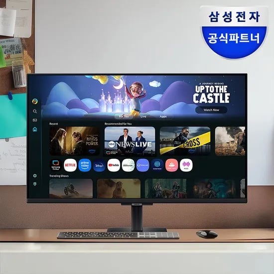 삼성 스마트 모니터 M5 블랙 80.1cm S32FM500 OTT 넷플릭스 유튜브