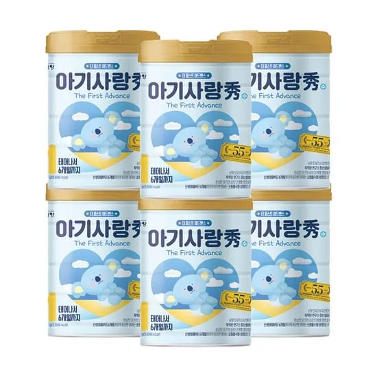 아기사랑 수 The First Advance-1단계 800g 6캔 / 캔분유