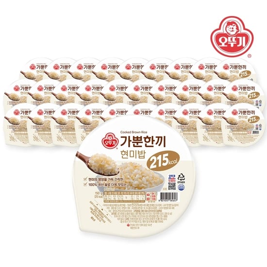 오뚜기 가뿐한끼 현미밥 150g 30개 (21,000원/무료)11