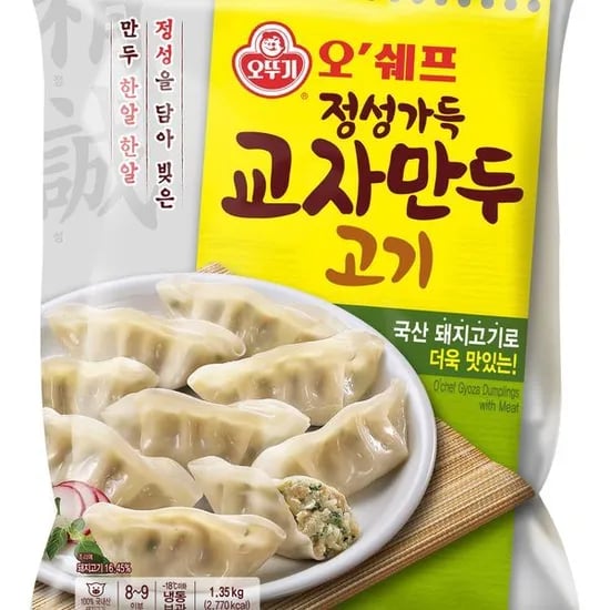 오뚜기 오쉐프 교자만두1.35kg 3봉 (14,870원 /유배 3,000)5