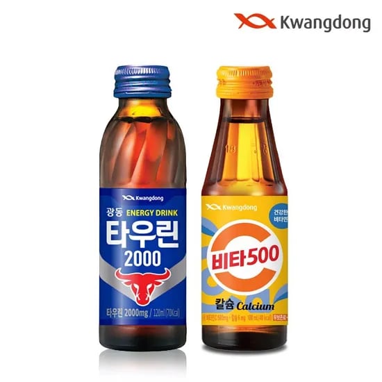 광동직영/ 타우린2000 120ml 20병 + 비타500 칼슘 20병(18,520원/무배)2
