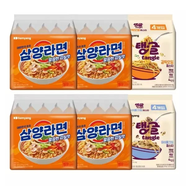 삼양라면 20봉 매운맛 20봉 티멤버십*    Wait, usually, the + is replaced by a space.    삼양라면