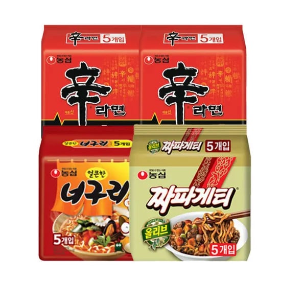 신라면 10개 너구리 5개 짜파게티 5개