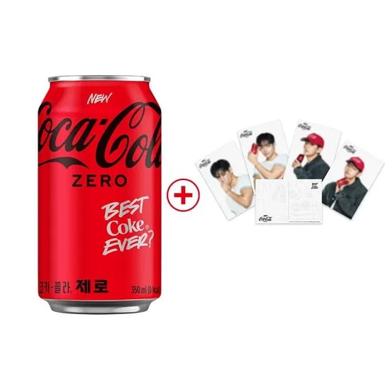 코카콜라 제로 350ml캔 24개입+BTS 뷔 포토엽서 증정 (현대카드 16,860원/무료)