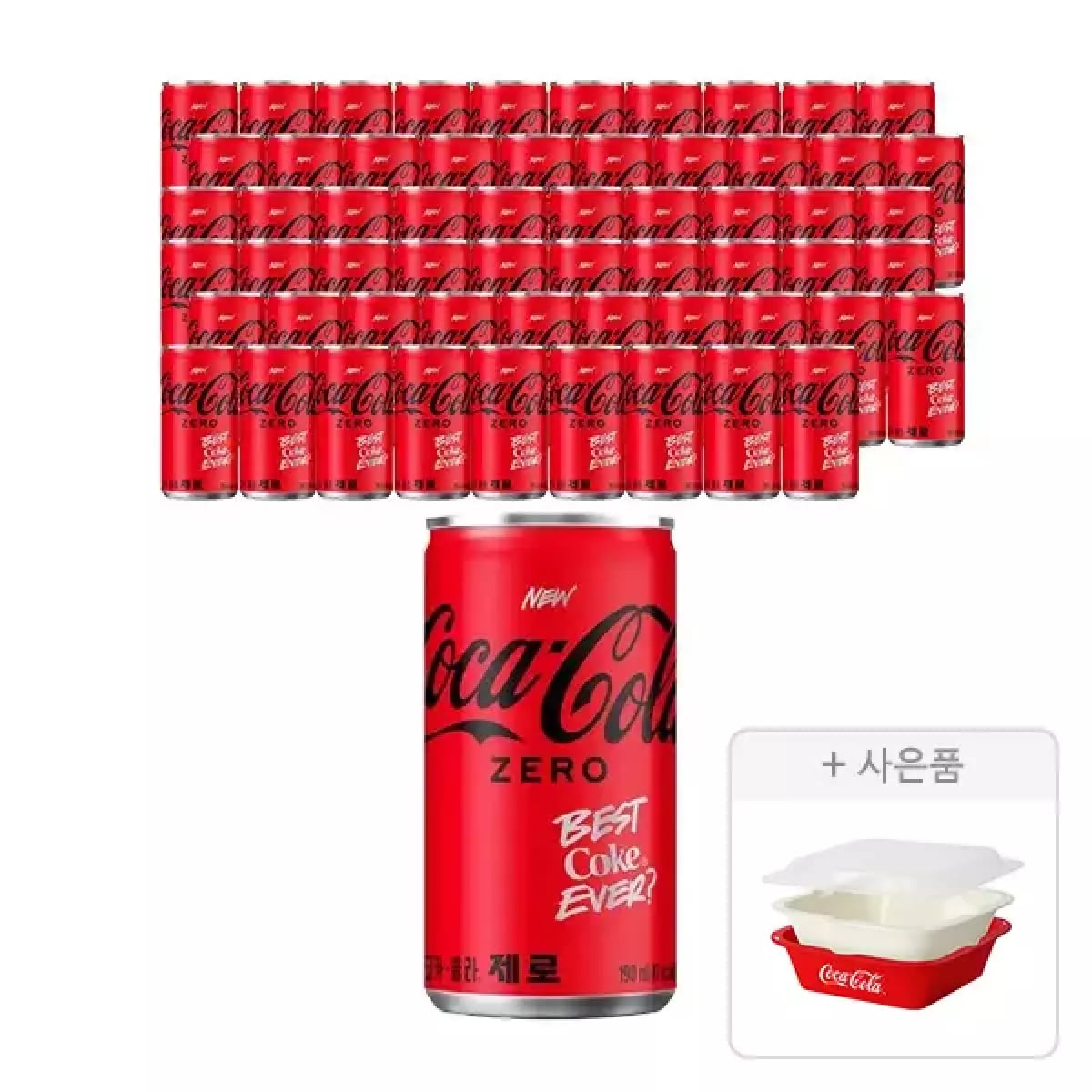 코카콜라 제로, 190ml, 60개 증정품 찜기 (티멤 25,050원/무료)