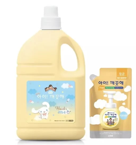 아이깨끗해 시나모롤 핸드워시 4.5L + 100ml 외 다양, 총 18,910원