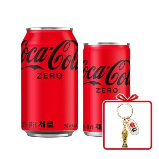 코카콜라 제로 350ml 24입 + 190ml 30입 + 월드컵 트로피 키링