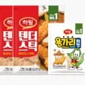 하림 텐더스틱 kg 2팩 + 용가리치킨 300g 1팩 (토스페이 20,300원/무료)1
