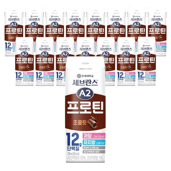 연세우유 세브란스 A2 프로틴, 커피맛, 190ml, 16개 (1,900원/무료배송)4
