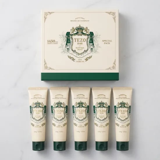테조 450 고불소 구취케어 치약 120g 5개 (9800원/무배)1