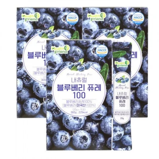 내츄럴 블루베리퓨레 100 15포 x 3개 (18,900원/무료)