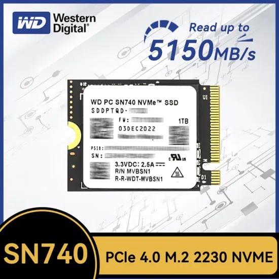 WD SN740 1TB M2.SSD $55.75