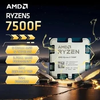 AMD Ryzen 5 7500F R5 7500F CPU($89), 9600X($23)/무료1