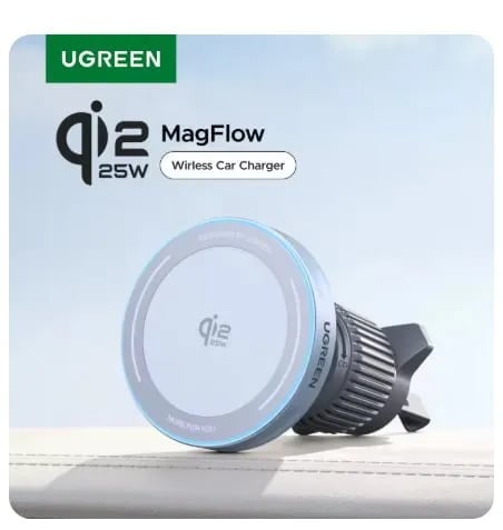 UGREEN Qi2.2 25W 마그네틱 차량용 휴대폰 거치대