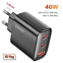 코인딜) Toocki 67W GaN 충전기 KR플러그($6.88), 40W GaN 디스플레이 충전기($4.56/무료)