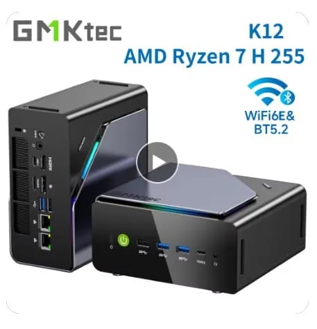 GMKtec K12 게이밍 미니 PC H255 베어본 ($174.93)무배