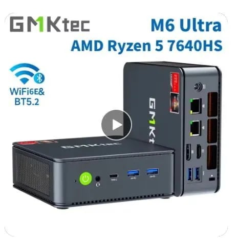 재입고) GMKtec M6 Ultra 게이밍 미니 PC($164) FIREBAT F1 미니 PC ($299)