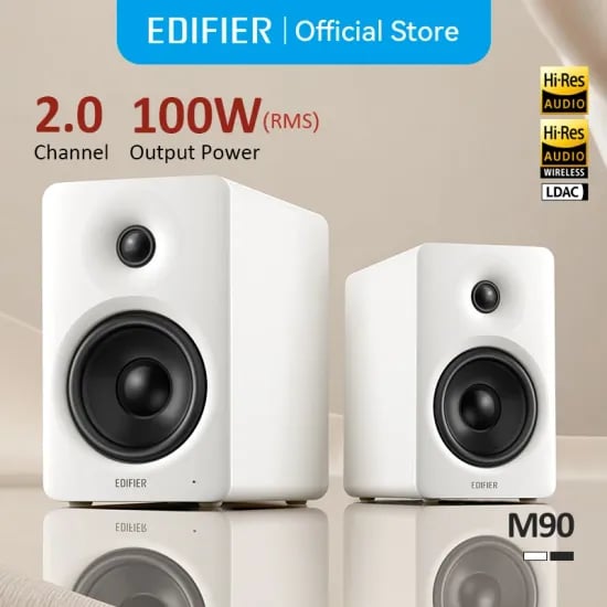 에디파이어 M90 바이앰프 2.0 스피커 V6.0 리모컨포함 신한,하나,비씨