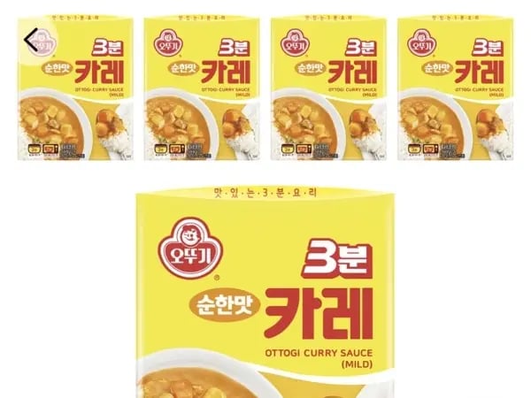 오뚜기 3분 카레 순한맛 200g 외 다양 5개