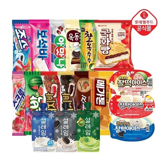 롯데 설레임/찰떡아이스 10개+바 아이스 20개 (19,720원/무료)