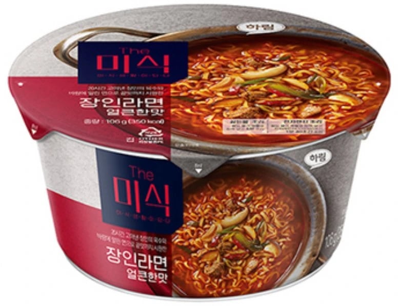 하림 더미식 장인라면 얼큰한맛 큰컵 106gx12입