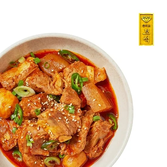매운 돼지 갈비찜 600g (6개단위 구매가능)(떠리무료배송)