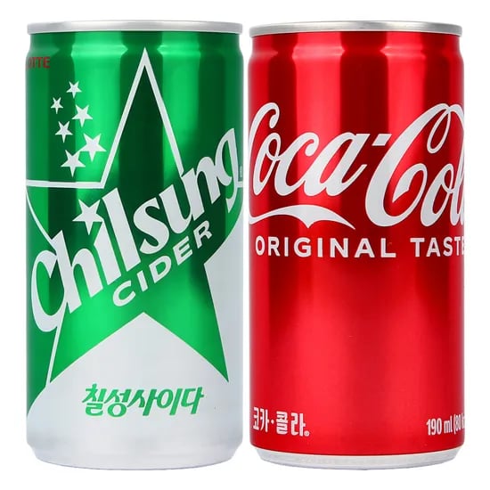 롯데칠성음료 코카콜라 칠성사이다 모음, 190ml, 20개