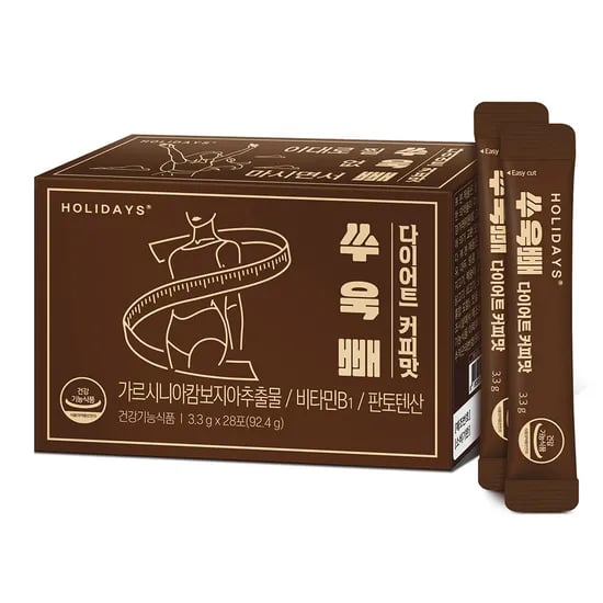 홀리데이즈 쑤욱빼 다이어트 커피맛, 3.3g, 28포, 1박스