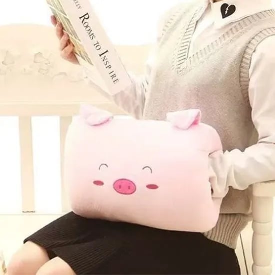 미니 낮잠 쿠션 베개 핸드워머, 팔쿠션 화이트 팬더