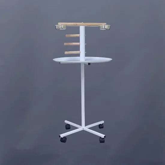 앵무새 놀이터 횃대, 화이트, 1개
