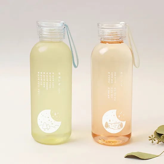 투명 스트랩 워터 보틀, 호수, 600ml, 1개