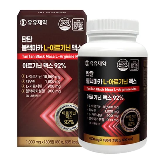 유유제약 탑탄 블랙마카 L-아르기닌 맥스, 180정, 1개