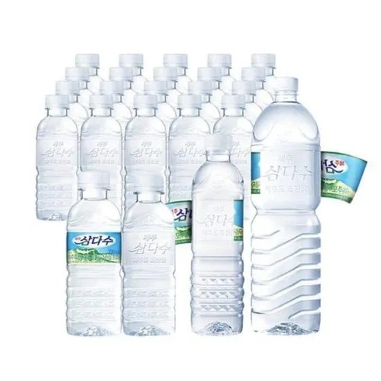 제주삼다수 그린(무라벨) 생수, 500ml, 40병
