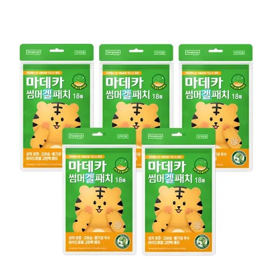 동국제약 마데카 썸머 겔 패치, 18매입, 5개