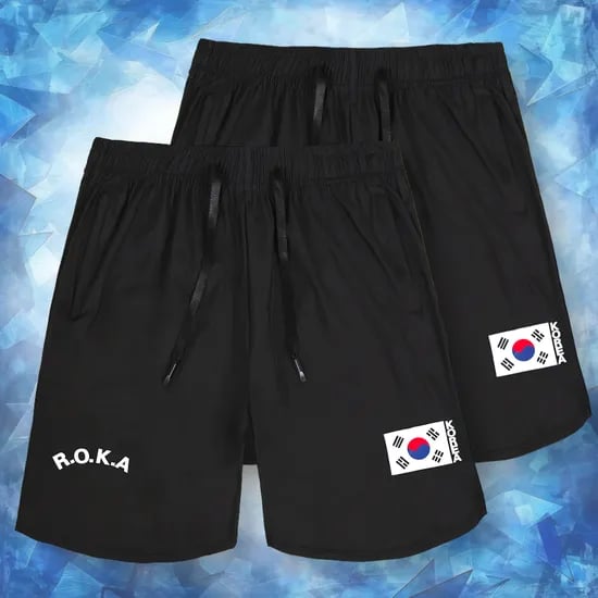 마찌 로카 5부 반바지, 블랙, XL, 2장